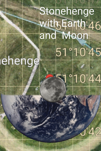 Earth and Moon size comparison.